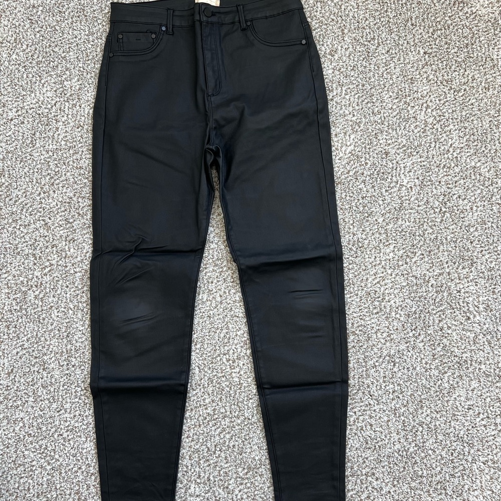 Altar’d State Black Faux Leather Pants